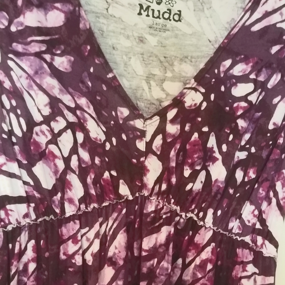 Mudd Purple Tye Dye Knit Sundress Size L NWOT - Picture 3 of 4